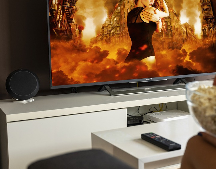 family movie night popcorn streaming